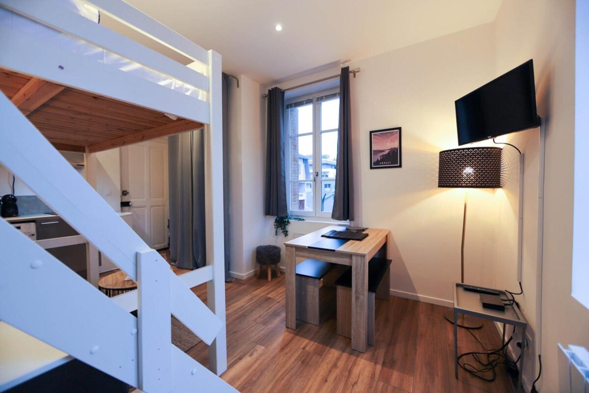 アヌシーLe Petit Plus - Studio Confortable Avec Parkingアパートメント エクステリア 写真